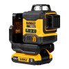DeWalt DCLE34031D1-QW 3x360° Kreuzlinienlaser, grün, 40 m, 18 V, 2 Ah Akku, TSTAK-Koffer