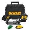 DeWalt DCLE34031D1-QW 3x360° Kreuzlinienlaser, grün, 40 m, 18 V, 2 Ah Akku, TSTAK-Koffer
