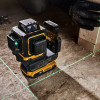 DeWalt DCLE34031D1-QW 3x360° Kreuzlinienlaser, grün, 40 m, 18 V, 2 Ah Akku, TSTAK-Koffer