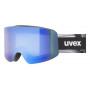 UVEX Provoqe FM Skibrille, schwarz, blaue Scheibe