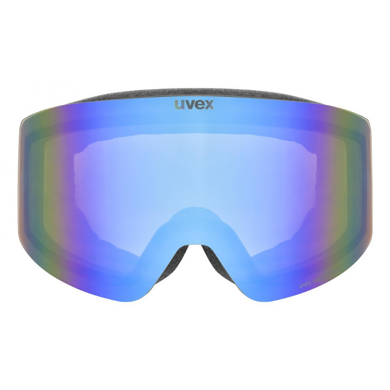 UVEX Provoqe FM Skibrille, schwarz, blaue Scheibe