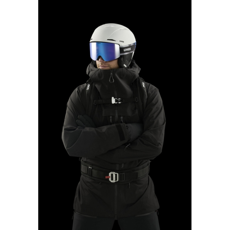 UVEX Provoqe FM Skibrille, schwarz, blaue Scheibe