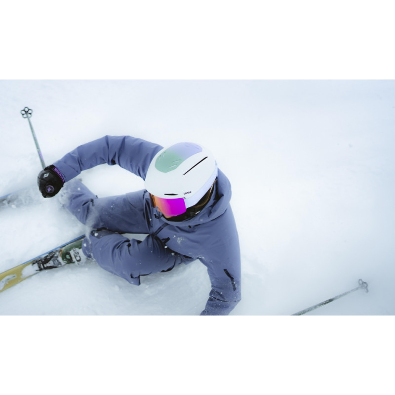 UVEX Provoqe FM Skibrille, schwarz, blaue Scheibe
