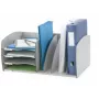Paperflow Ablagesystem S, 4 Fächer, grau, Polystyrol, 2 verstellbare Trennelemente