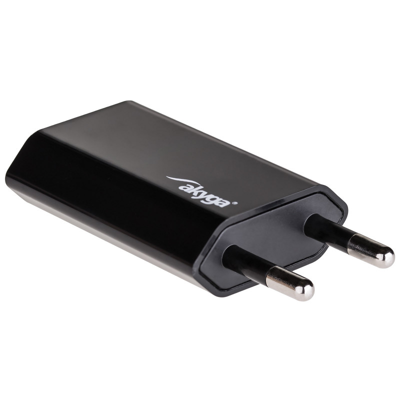 Wandladegerät Akyga AK-CH-03BK 5W USB-A 5V / 1A schwarz
