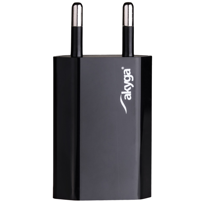 Wandladegerät Akyga AK-CH-03BK 5W USB-A 5V / 1A schwarz