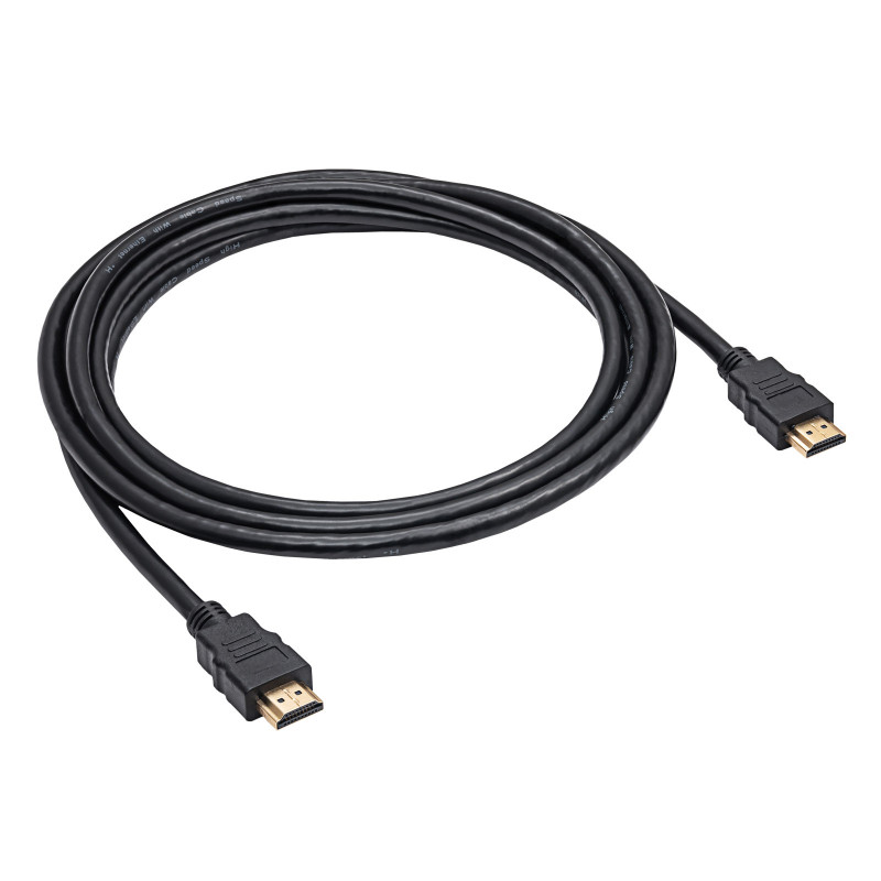 Akyga AK-HD-30A HDMI 1.4 High-Speed-Kabel mit Ethernet, 3 m, Schwarz
