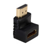Akyga AK-AD-01 HDMI-Adapter Stecker auf Buchse, 90° nach oben gewinkelt, Schwarz