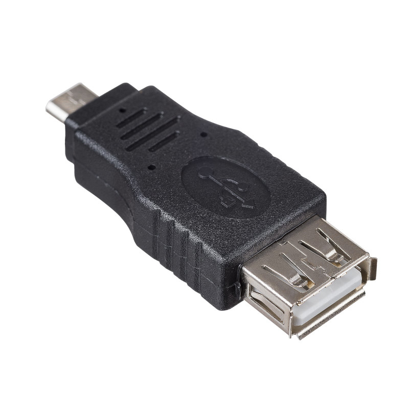 Akyga AK-AD-08 OTG-Adapter USB-A Buchse auf Micro-USB Stecker, Schwarz