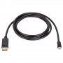 Akyga AK-AV-15 DisplayPort (Stecker) auf Mini DisplayPort (Stecker) Kabel, 1,8 m, Schwarz