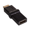 Akyga AK-AD-40 HDMI (M) auf HDMI (F) 180° drehbarer Winkeladapter, Schwarz