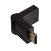 Akyga AK-AD-40 HDMI (M) auf HDMI (F) 180° drehbarer Winkeladapter, Schwarz