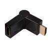 Akyga AK-AD-40 HDMI (M) auf HDMI (F) 180° drehbarer Winkeladapter, Schwarz