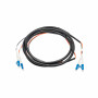 Akyga AK-FC-01 LC auf LC Duplex Glasfaser-Patchkabel, 2 m, Schwarz