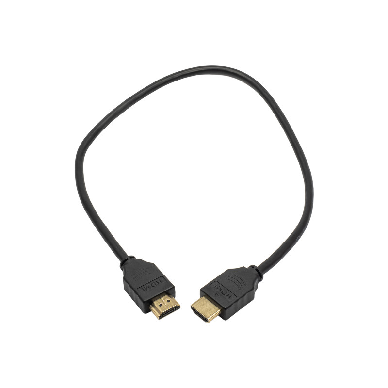 Akyga AK-HD-05A High-Speed-HDMI-Kabel mit Ethernet, HDMI 1.4, 0,5 m, Schwarz