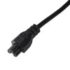 Akyga AK-NB-01A Notebook-Netzkabel CEE 7/7 auf IEC C5 (Kleeblatt), 3x 0,5 mm², 1,5 m, Schwarz