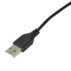 Akyga AK-DC-03 Stromkabel USB-A Stecker auf DC 3,5 x 1,35 mm Stecker, 0,8 m, Schwarz