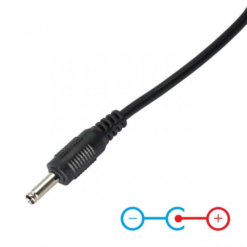 Akyga AK-DC-03 Stromkabel USB-A Stecker auf DC 3,5 x 1,35 mm Stecker, 0,8 m, Schwarz
