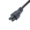Akyga AK-NB-08A Notebook-Netzkabel CEE 7/7 auf IEC C5, CCA 3x0,5 mm², 1 m, Schwarz