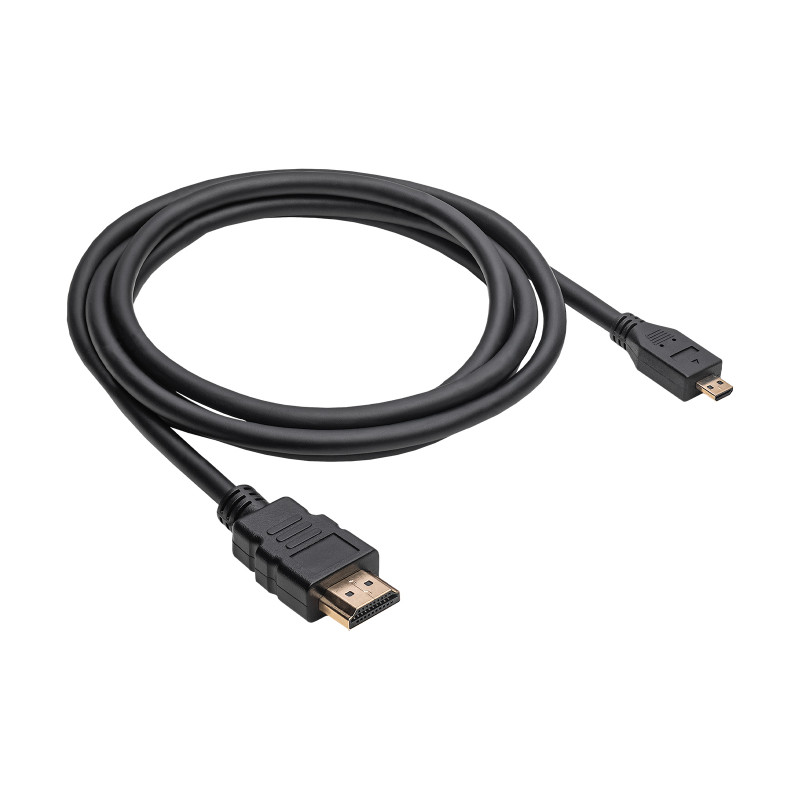 Akyga AK-HD-15R HDMI-auf-Micro-HDMI-Kabel v1.4, 1,5 m, Schwarz