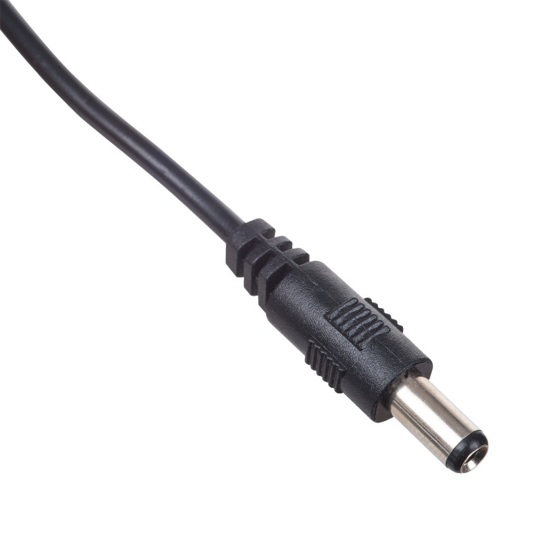 Akyga AK-DC-04 Stromkabel USB-A Stecker auf DC 5,5 x 2,5 mm Stecker, 0,8 m, Schwarz
