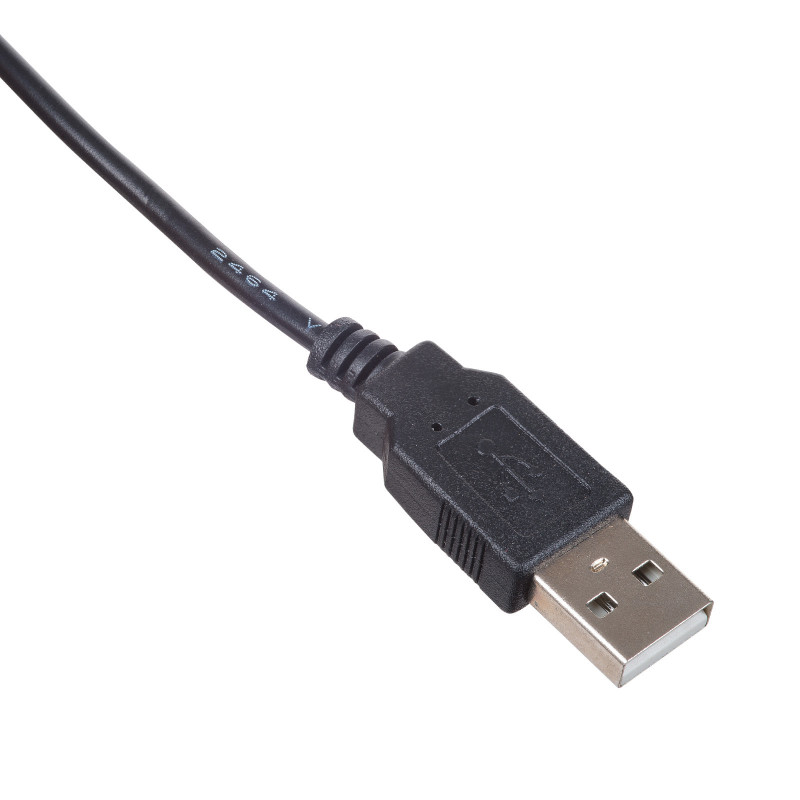Akyga AK-DC-04 Stromkabel USB-A Stecker auf DC 5,5 x 2,5 mm Stecker, 0,8 m, Schwarz