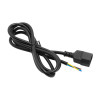 Akyga AK-OT-09C IEC C14 Netzkabel mit offenem Ende, 3x 1 mm² Kupfer, 1,8 m, Schwarz