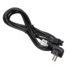 Akyga AK-NB-10C Notebook-Netzkabel CEE 7/7 auf IEC C5, 3x 0,75 mm² Kupfer, 3 m, Schwarz