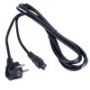 Akyga AK-NB-10C Notebook-Netzkabel CEE 7/7 auf IEC C5, 3x 0,75 mm² Kupfer, 3 m, Schwarz