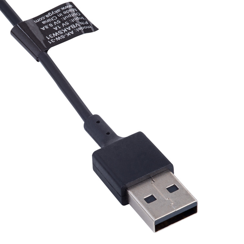Akyga AK-SW-31 Ladekabel für Fitbit Inspire 2 / ACE 3, USB-A, 1 m