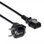Akyga AK-PC-06C Netzkabel CEE 7/7 (Schuko) auf IEC C13, Kupfer 3 x 1 mm², 3 m, Schwarz