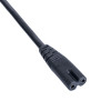 Akyga AK-AG-03A Netzkabel UK BS 1363 (Typ G) auf IEC C7 (Achter), CCA 2 x 0,5 mm², 1,5 m, Schwarz