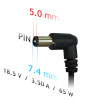 Akyga AK-ND-03 Notebook-Netzteil 18,5 V / 3,5 A, 65 W, 7,4 x 5,0 mm + Pin, 1,2 m, für HP