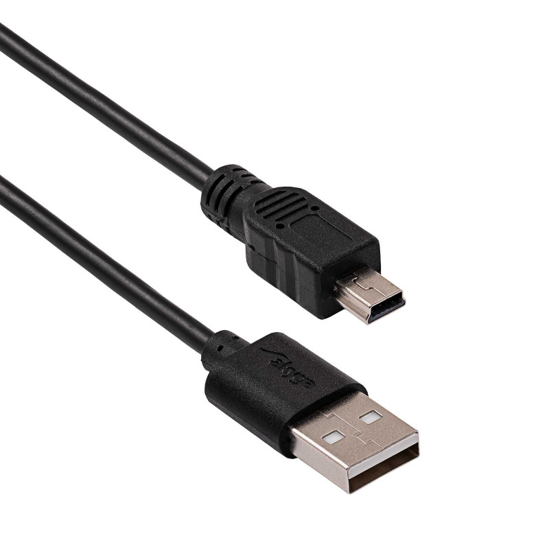 Akyga AK-USB-03 USB-2.0-Kabel USB-A (M) auf Mini-USB-B 5-Pin (M), 1,8 m, Schwarz
