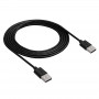 Akyga AK-USB-11 USB 2.0 Kabel USB-A (M) auf USB-A (M), 1,8 m, Schwarz
