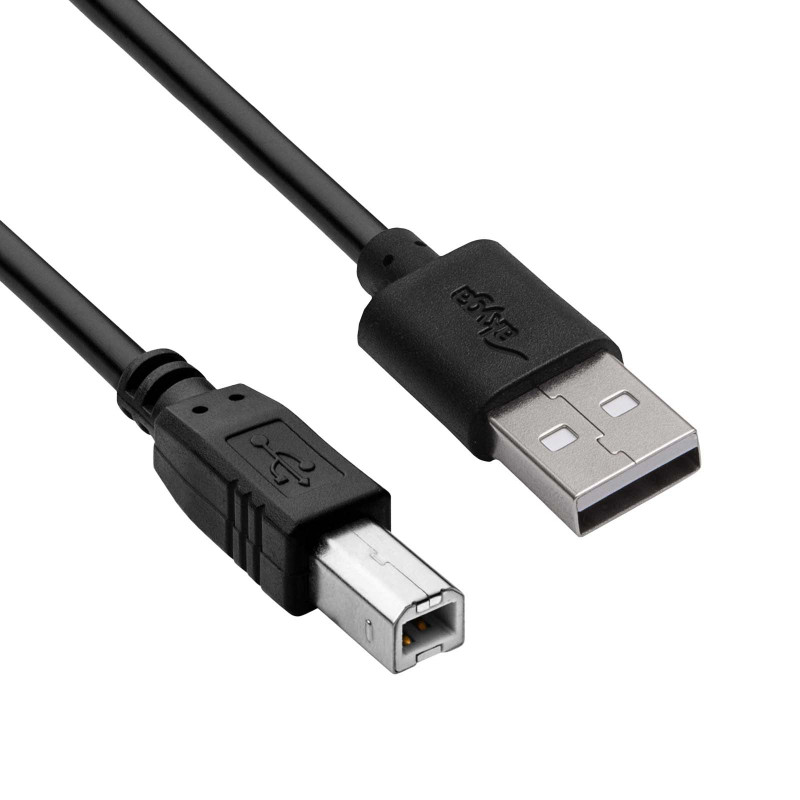 Akyga AK-USB-12 USB 2.0 Druckerkabel USB-A (M) auf USB-B (M), 3 m, Schwarz