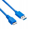 Akyga AK-USB-13 USB 3.0 Kabel USB-A (M) auf Micro USB-B (M), 1,8 m, Schwarz