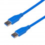 Akyga AK-USB-14 USB-3.0-Kabel USB-A (M) auf USB-A (M), 1,8 m, Blau