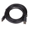 Akyga AK-USB-18 USB 2.0 Druckerkabel USB-A (M) auf USB-B (M), 5 m, Schwarz