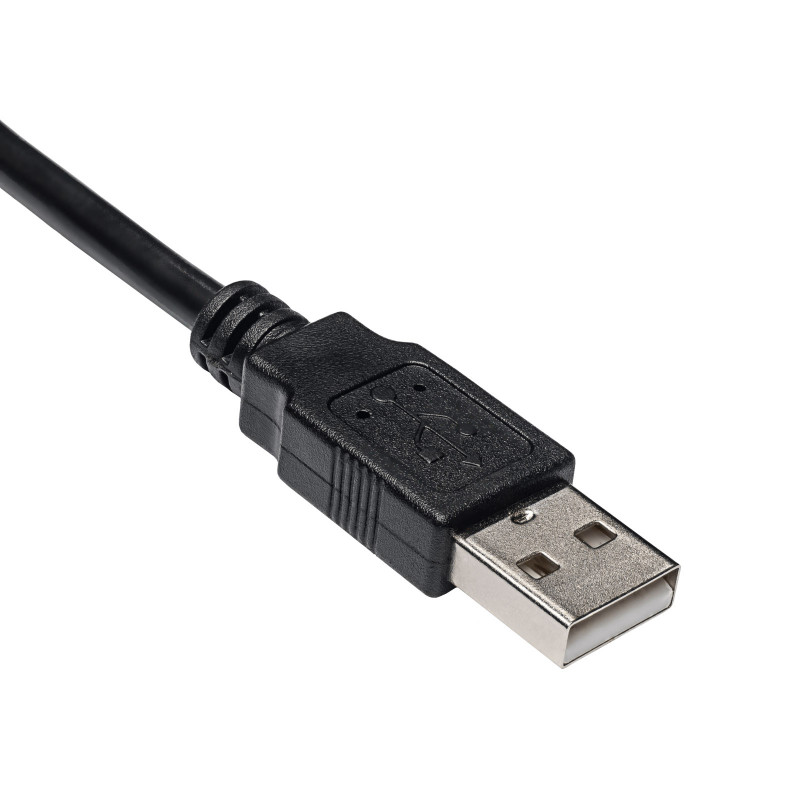 Akyga AK-USB-21 USB 2.0 Kabel USB-A (M) auf Micro USB-B (M), 1 m, Schwarz
