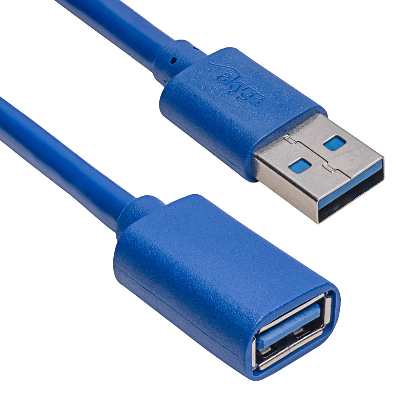 Akyga AK-USB-28 USB 3.0 Verlängerungskabel USB-A (M) auf USB-A (F), 1 m, Schwarz
