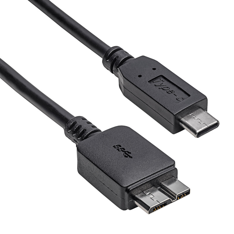 Akyga AK-USB-44 Micro-USB B (M) auf USB-C (M) Kabel, USB 3.1, 1 m