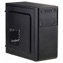 Akyga AK17BK Micro-ATX-Tower-Gehäuse, 2x USB 3.0, ohne Netzteil, Schwarz