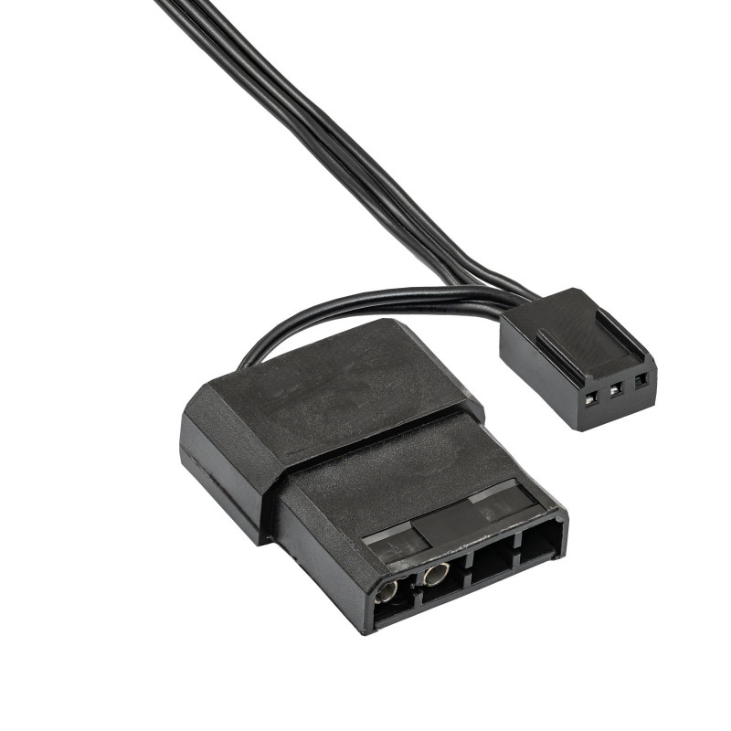 Akyga AW-12E-BR 120 mm Gehäuselüfter, 33 rote LEDs, Molex, Schwarz