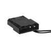 Akyga AW-12E-BG 120 mm Gehäuselüfter, 33 grüne LEDs, Molex, Schwarz