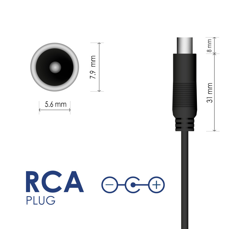 Akyga AK-EV-07 E-Scooter-Ladegerät für Xiaomi Mijia 36 V, 42 V / 1,7 A 72 W, RCA 7,9 x 5,6 mm, 1 m