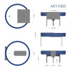 Akyga AKY1083 CR2032 HP3CL Lithium-Batterie 3 V 210 mAh mit 3 Pins, 17,8 mm Rastermaß (THT)