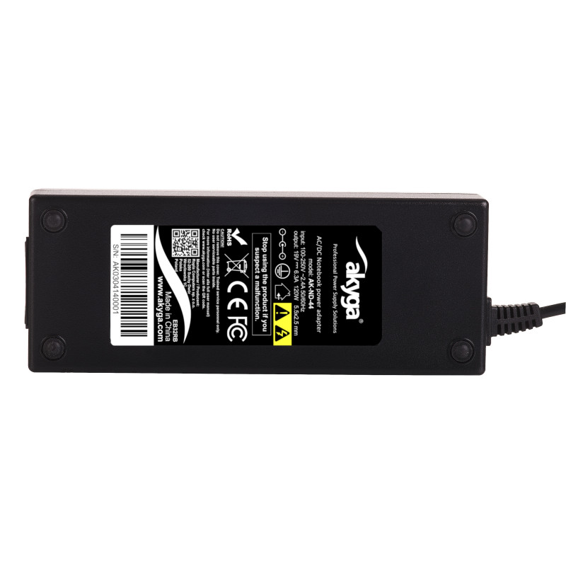Akyga AK-ND-44 Notebook-Netzteil 19 V / 6,3 A, 120 W, 5,5 x 2,5 mm, 1,2 m