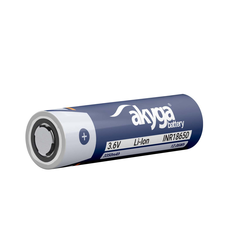 Akyga AKY1382 INR18650-34M Li-Ion-18650-Akku 3,6 V 3350 mAh, ungeschützt