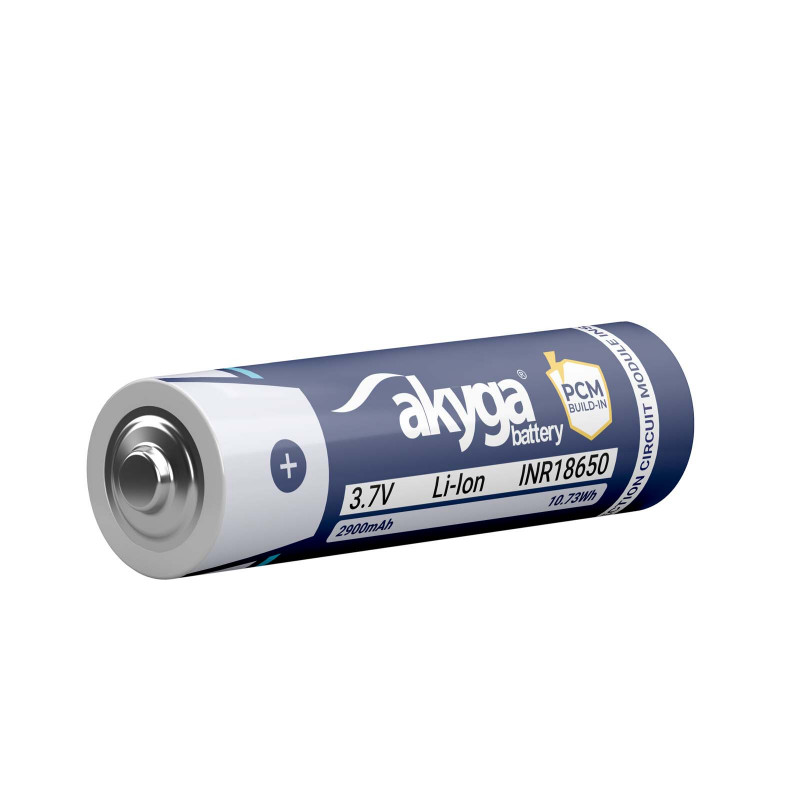 Akyga AKY2455 INR18650-29M Li-Ion-18650-Akku 3,7 V 2900 mAh mit PCM-Schutz